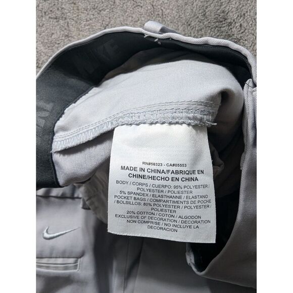 Nike Golf Standard Fit Pants Men's Size 38x32 Gray - Picture 6 of 16